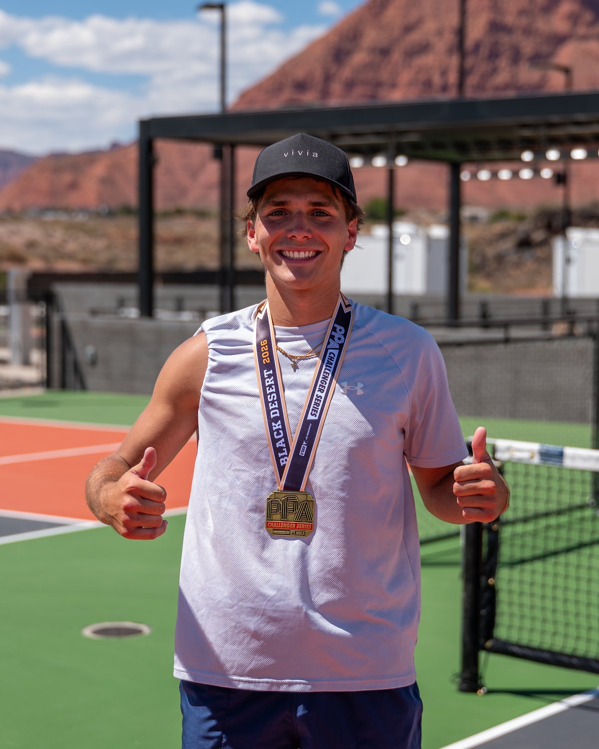 Miles Hoover with his PPA Challenger Series gold medal